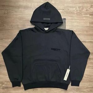 Fear of God Essentials Black Pullover Hoodie